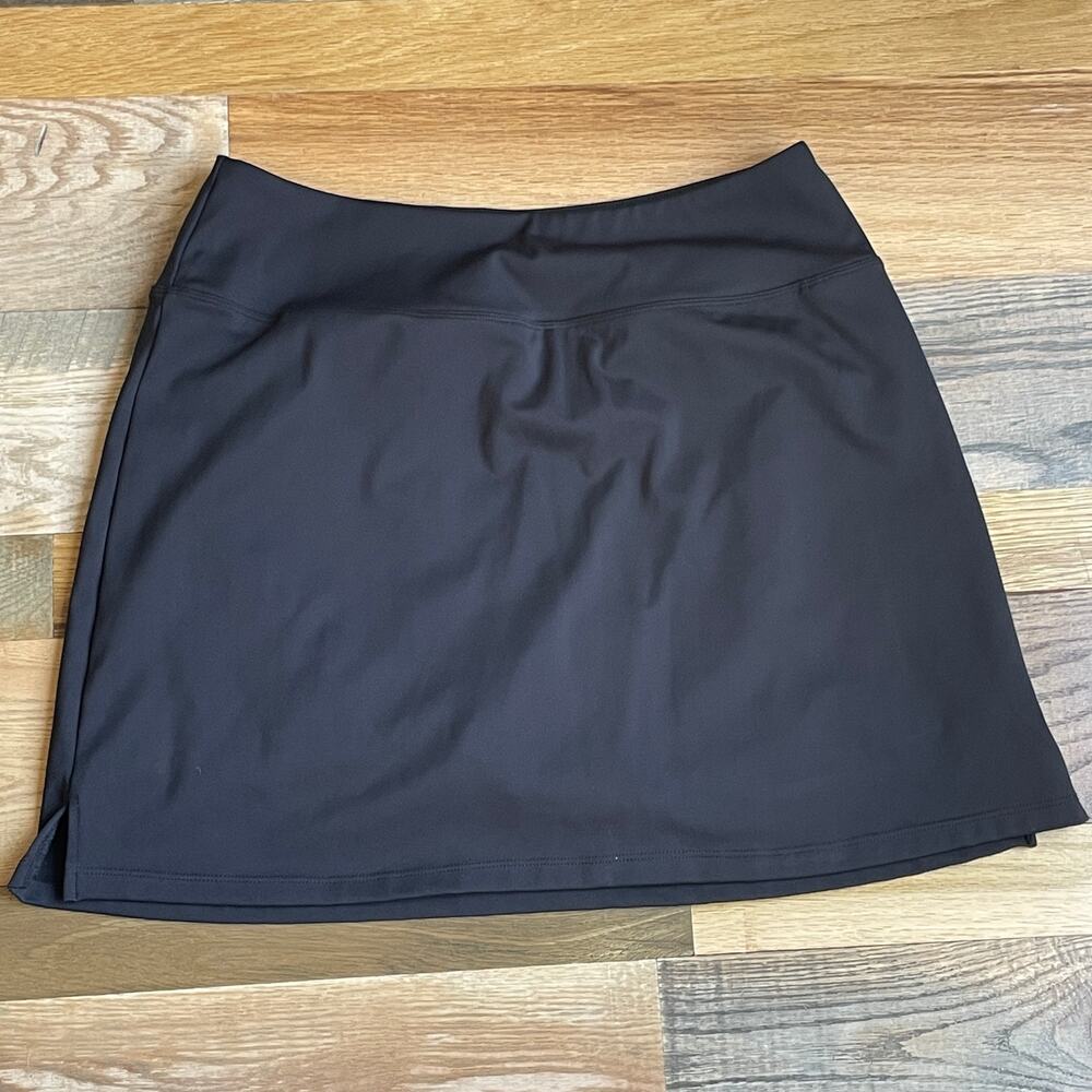 Santiny Women's M Black Tennis Skort Athletic Golf Skirt Built In Shorts